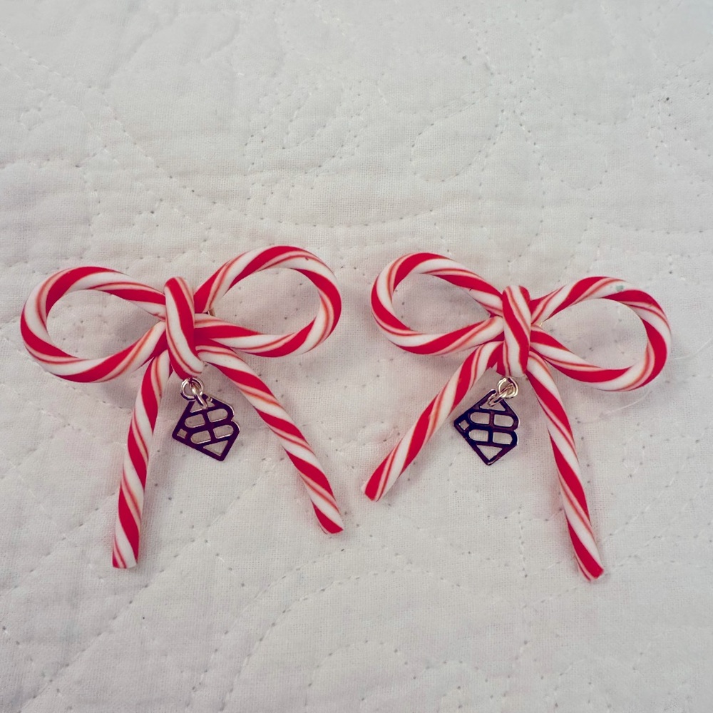 Brianna Cannon candy cane earrings